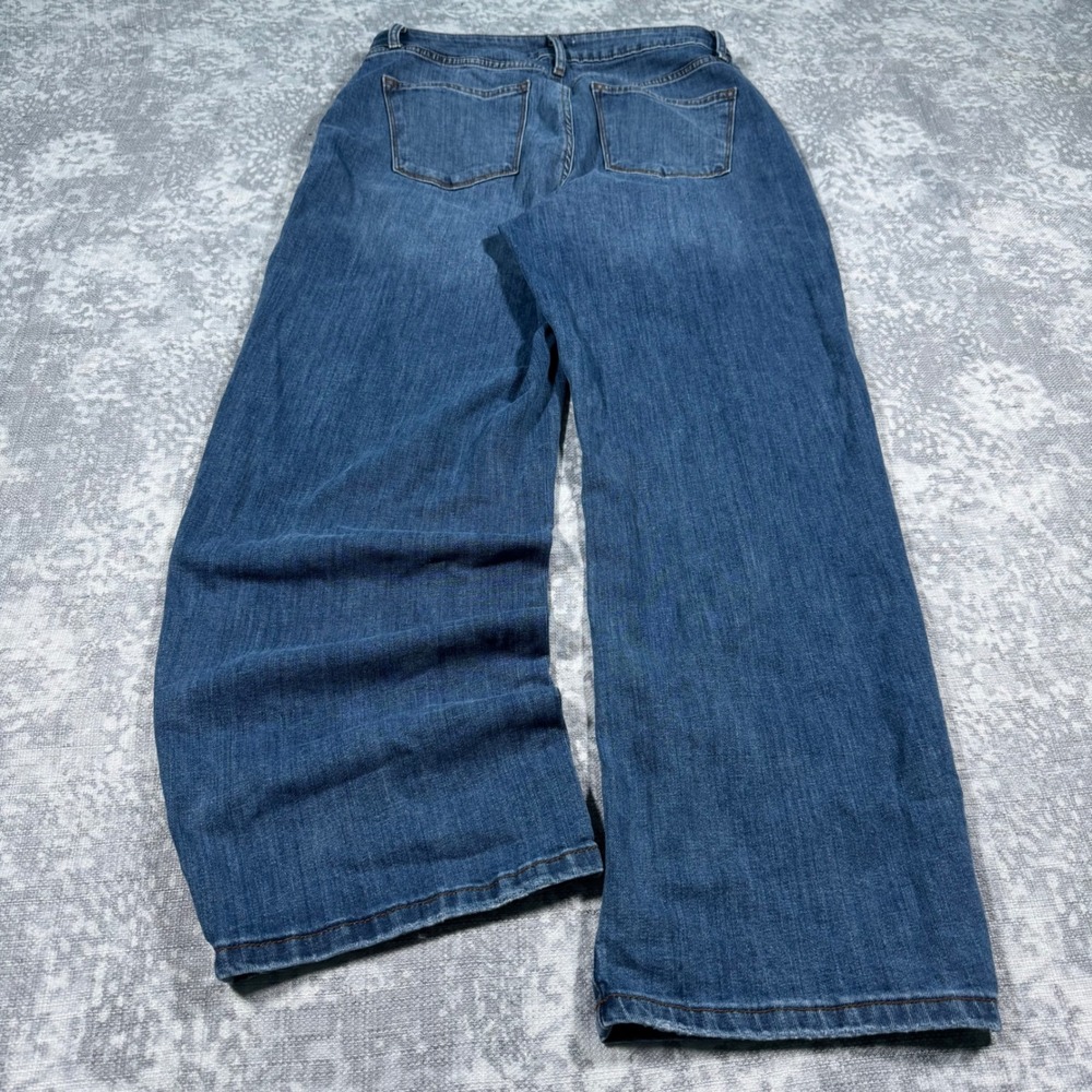 Unbranded Baggy Skater Jeans Mens 33x30 Blue Y2K Grunge Wide Leg Denim